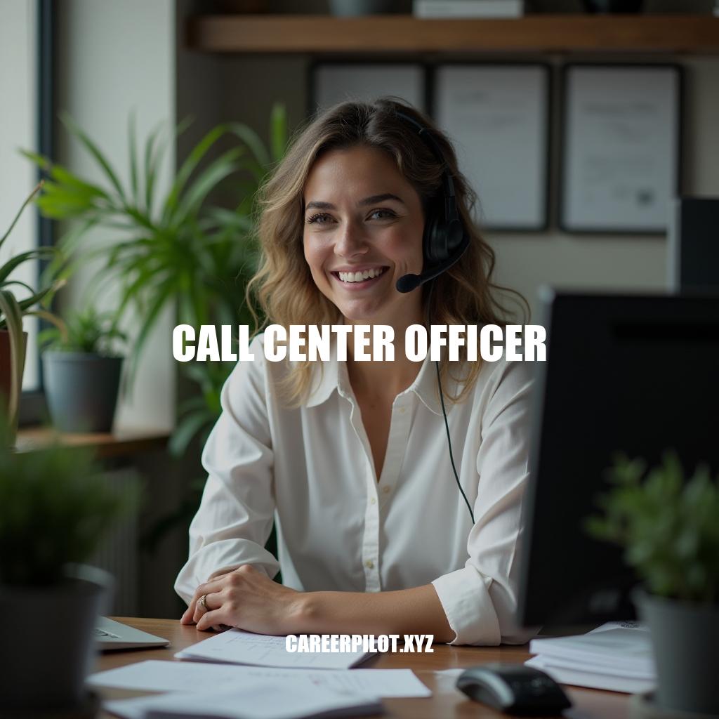 Call Center Officer: A Key Role in Customer Service Excellence